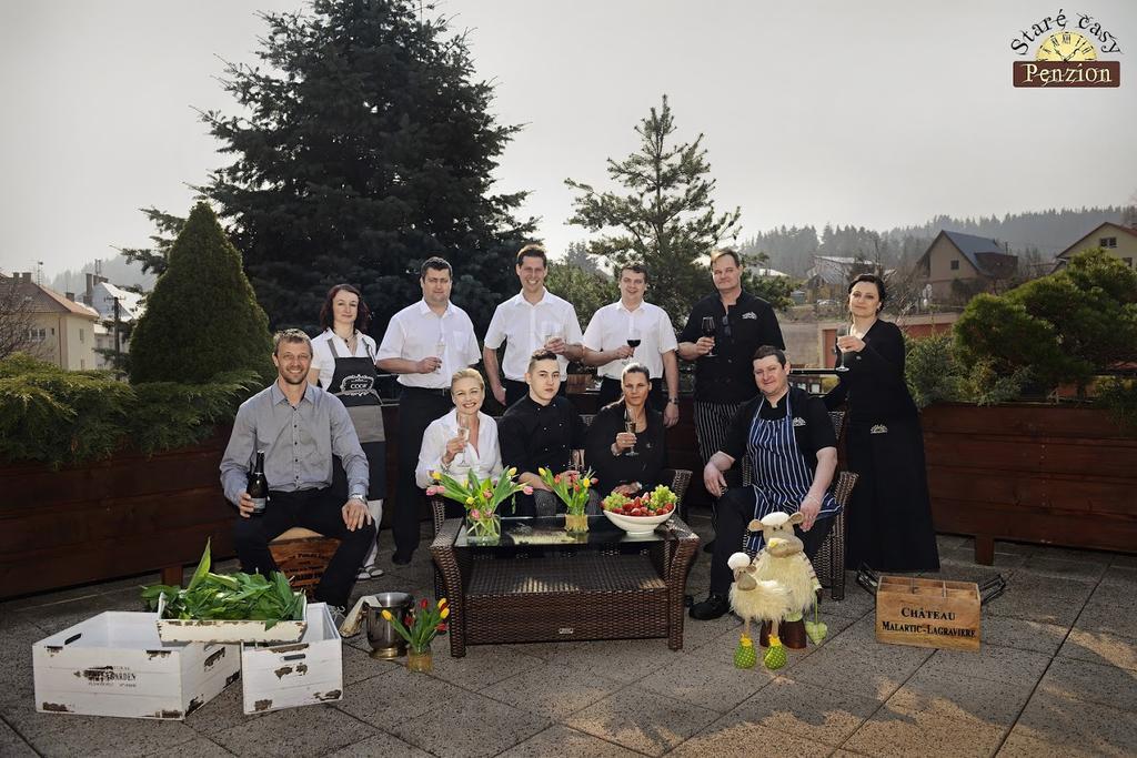 Penzion A Restaurace Stare Casy Horní Bečva المظهر الخارجي الصورة